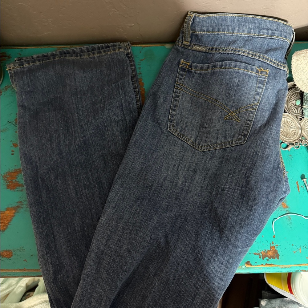 Cinch Denim with Red Stitching